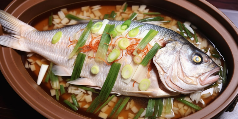 Steamed Fish with Ginger and Scallions